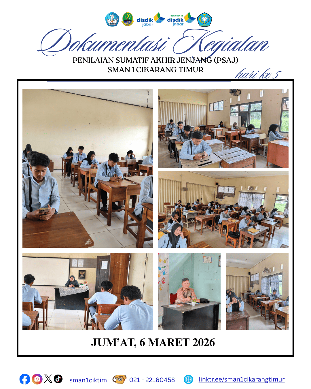 Dokumentasi Penilaian Sumatif Akhir Jenjang (PSAJ) hari Ke-5